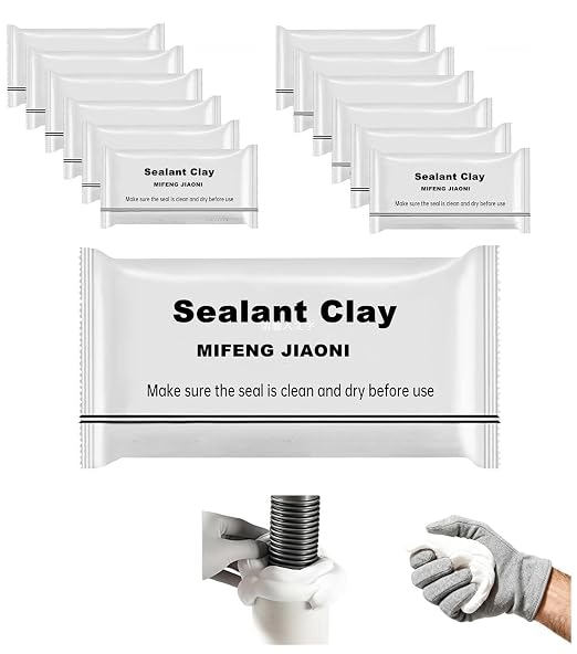 13 pcs Sealant Mastic Waterproof Wall Repair Sealing Clay for Air Conditioning Hole and Drainage Pipes Gap Wall Hole Repair Quick Mending Mud Putty