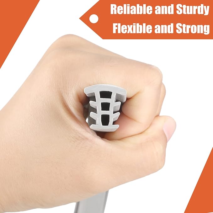 Kingdder Concrete Expansion Joint Filler Driveway Crack Filler Flexible EPDM Rubber Strip for Concrete Crack Repair Replacement Weather Aging Resistance Expansion Joint(1'' Wide, 15 ft Long)