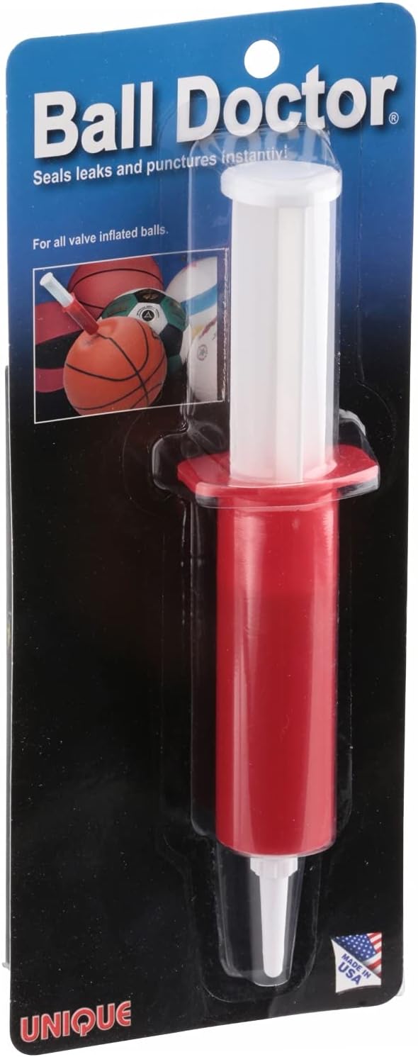 Unique Sports Ball Doctor Seals Leaks and Punctures, 1 oz Syringe (Pack of 2)