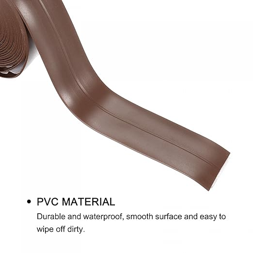 uxcell Waterproof Seal Caulk Strip Tape Self Adhesive 0.87" W x 10.5'L PVC Sealing Tape for Kitchen Bathroom Brown