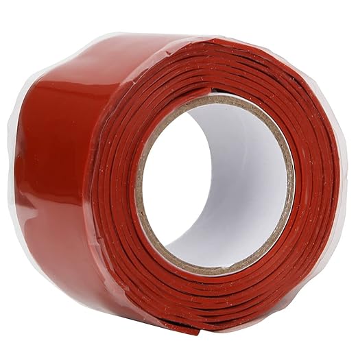 Tape, Pipe Repairing Supplies, Home Pipe & Pipeline Repairing Solution with Strong Stickiness for Quick Sealing, Suitable for PVC, PPR, Metal, Iron Casting, Hard Pl (Red)