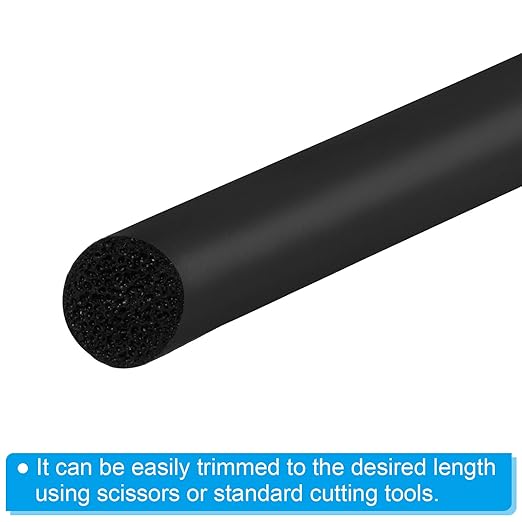PATIKIL 5/16 Inch x 65.6 Feet Backer Rod, Foam Rope Caulk Crack Joint Filler Roll Seal Weather Strip for Home Construction, Black