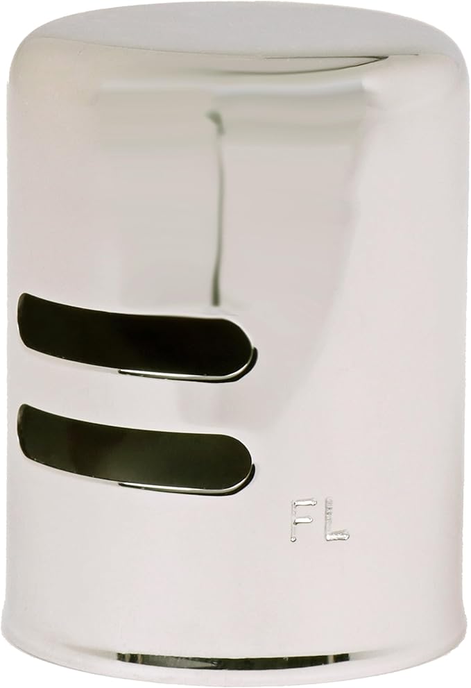 Westbrass D201-10-05 1-5/8" x 2-1/4" Solid Brass Air Gap Cap Only, Non-Skirted, Polished Nickel (10-Pack)