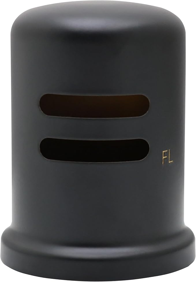 Westbrass A201-1-62 1-3/4" x 2-3/4" Solid Brass Air Gap Cap Only, Skirted, Matte Black