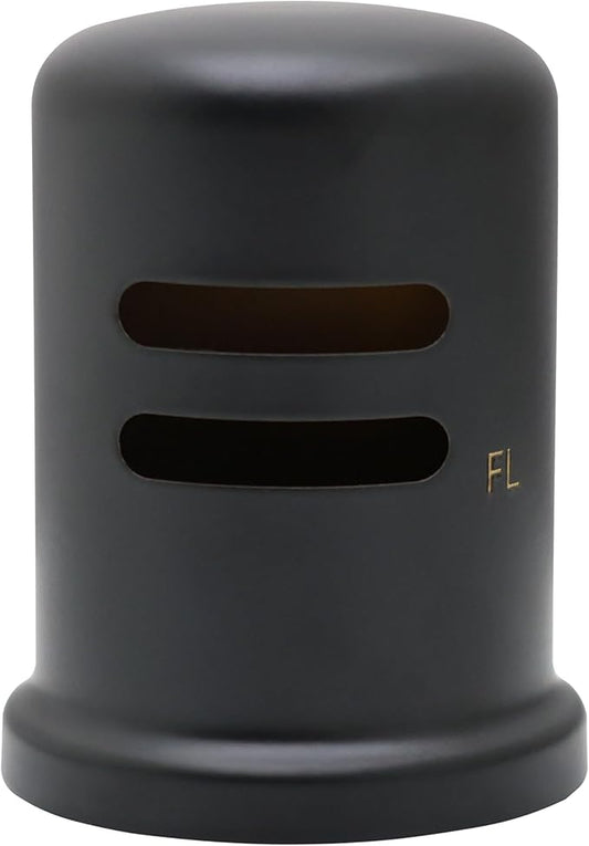 Westbrass A201-1-62 1-3/4" x 2-3/4" Solid Brass Air Gap Cap Only, Skirted, Matte Black