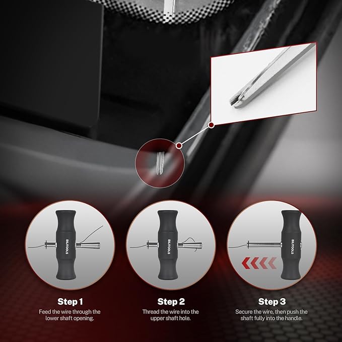 BILITOOLS 7-Piece Windshield Removal Tool Kit for Classic Vintage Car Windscreen Remover Set