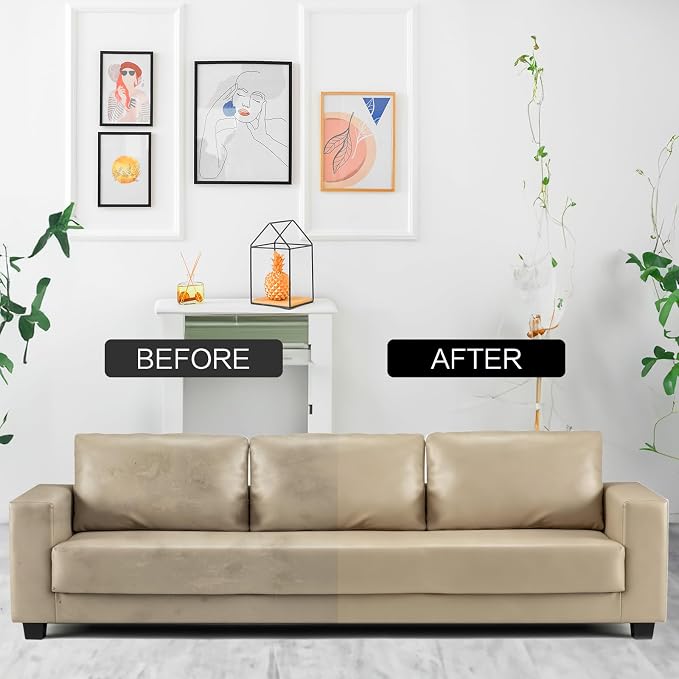 Leather Recoloring Balm, Color Restorer Conditioner, Leather Dye for Furniture, Couch Paint and Repair, Scratch Remover, Leather Color for Couches, Leather Repair Kits