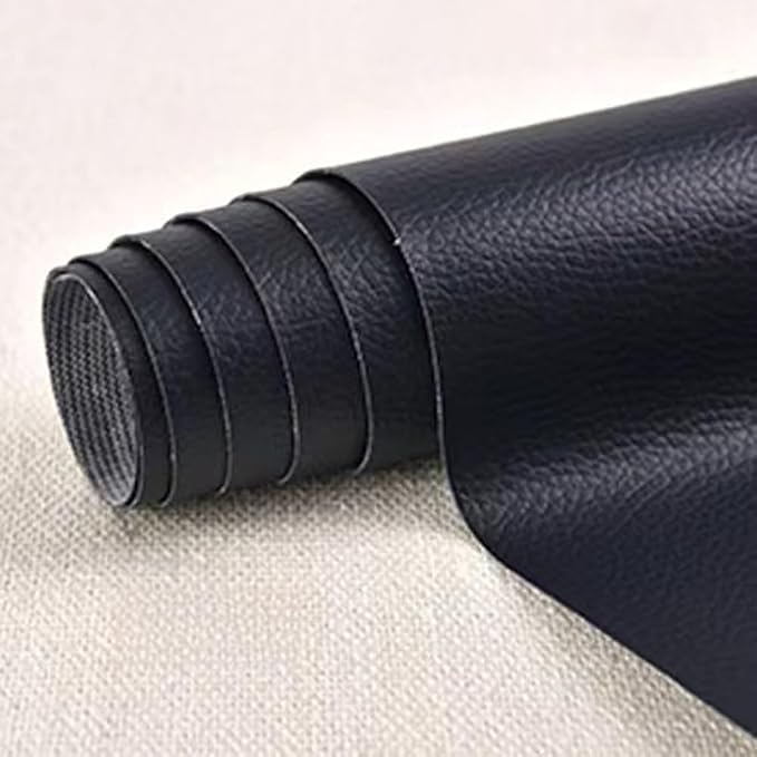 Self Adhesive Leather Repair Patch,Leather Repair Patch Tape Kit,Vinyl Repair Patches Waterproof for Couches,Furniture,Kitchen Cabinets,Car Seats (Dark Blue,3.94"×7.87")