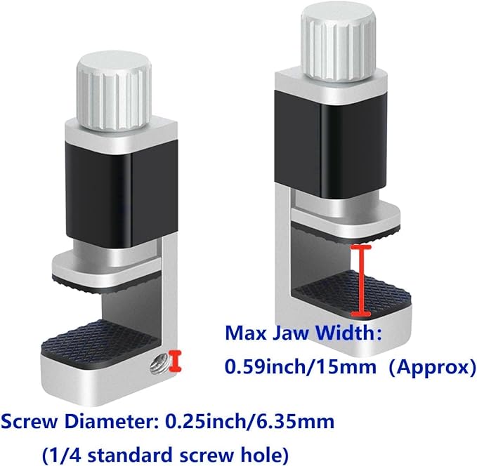 Kaisi Phone Screen Repair Tools Adjustable Fastening Clamps Clip Tools Compatible for Fixing Screen Uplift Cell Phone, iPhone, Samsung, iPad, iPod, MacBook, Laptops, Tablets, LCD Screen, 4 Pack