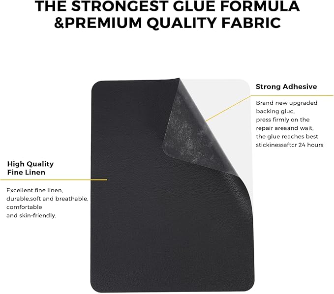 JDLUGH Sofa Leather Repair Patch Tape 8.2x11 Inch2PCS Self Adhesive Leather Sofa, Car Seat, Leather Furniture, Vinyl Repair Patch Kit (8.2x11 Inch,Brown 3.0/Dark Brown 3.0)