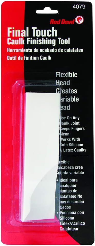 Red Devil 4079 White, Final Touch Caulk Finishing Tool