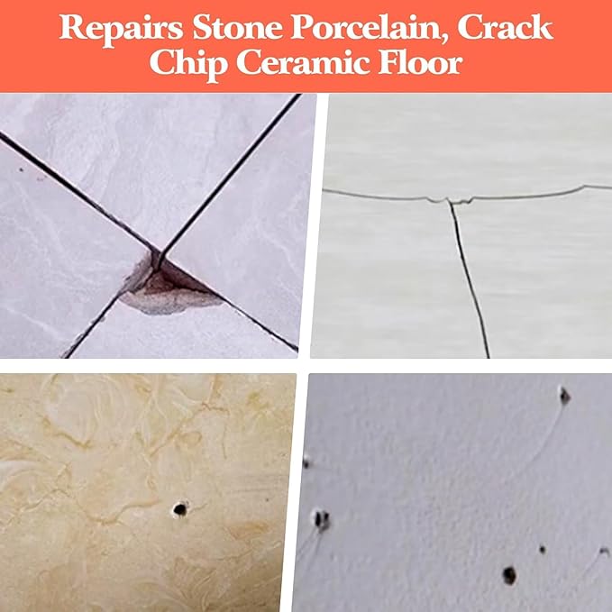Porcelain Tile Repair Kit Wax Blocks DIY Tool, Repairing Cracks Scratches Floors Laminate Heat Pen Wood Linoleum Hard Marker Cover Patch Holes Door Melting Chip Quartz Countertop Ceramic