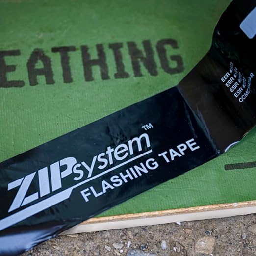 ZIP System Flashing Tape - Adhesive Flashing Tape - Advanced Acrylic Adhesive - Professional-Grade - Weather Protection - for Windows, Doors, & Rough Openings - 6" x 75' Roll