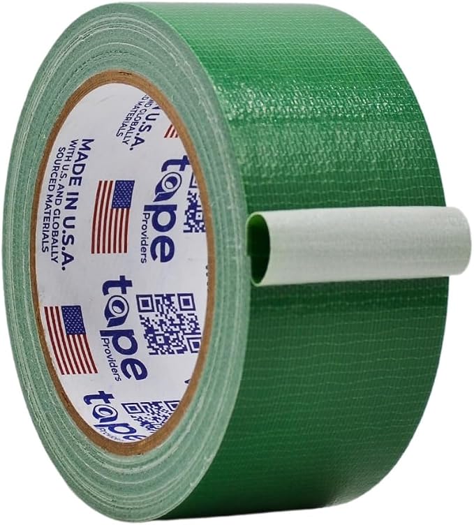 WOD DTC10 Advanced Strength Industrial Grade Dark Green Duct Tape, 2 inch x 60 ft. Waterproof, UV Resistant For Crafts & Home Improvement