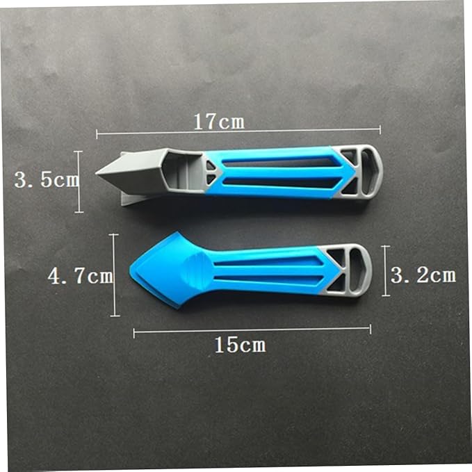 Veemoon 2 Pcs Caulk Remover Caulking Tool Kit Caulk Removal Tool Sealant Scraper Glue Shovel