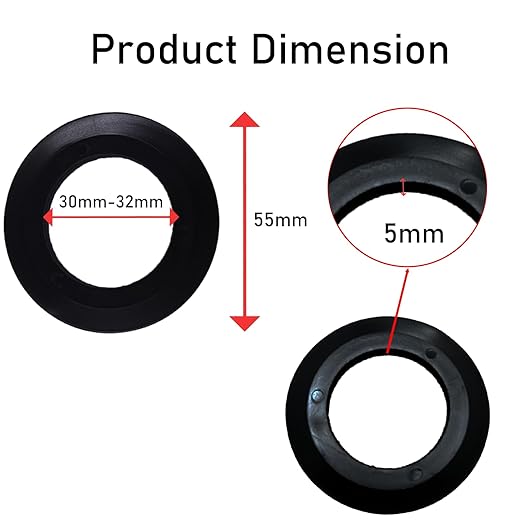 5 Pack Sink Drain Bracket Seal Ring, Kitchen Sink Drainer Rubber Washe Replacement Kit for Bathroom Sink Bathtub Drain Plug