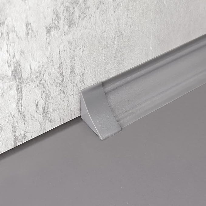 InstaTrim Corner & End Caps - Six Gray 3/4" Wide Caulk Strip Corner and End Pieces - Finishing Caps for Corners & Exposed Ends - Paintable