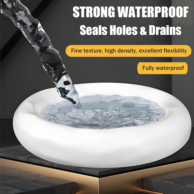 10 Pack Waterproof Sealant Mastic – Quick Repair Sealing Clay for Wall Holes, Drain Connections, Air Conditioning Ducts, Strong Waterproof Putty for Home & Professional Repairs (10 Pack - 1.1 oz)