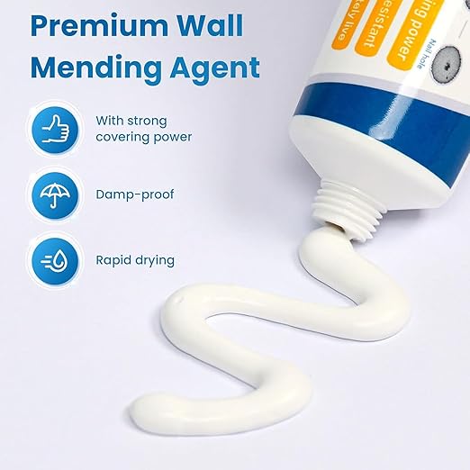 3 Pcs Drywall Repair Kit, Wall Mending Agent, Wall Patch Repair Kit with Scraper, Multi-Functional Drywall Patch Paste Repair Kit for DIY Home Fix