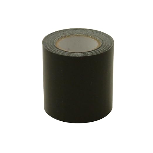 J.V. Converting JVCC Patch & Repair Tape for Leather and Vinyl Surfaces, 2 in. (48mm Actual) x 15 ft. (Black)