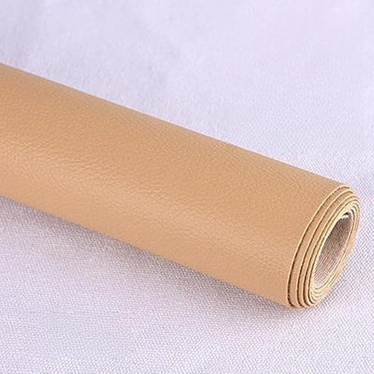 Leather Repair Patch Tape Kit,Self Adhesive Leather Repair Kit for Furniture,Vinyl Repair Kit for Couch,Sofa,Car Seats,Office Chair Luggage (Ginger,19.69"×53.94")