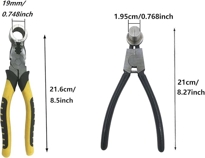 Flute Joint Repair Tool Set Include 19.5mm Diameter Expansion Plier and 19mm Diameter Shrink Reduction Plier, Flute Head Woodwind Instrument Repair Maintenance Tool