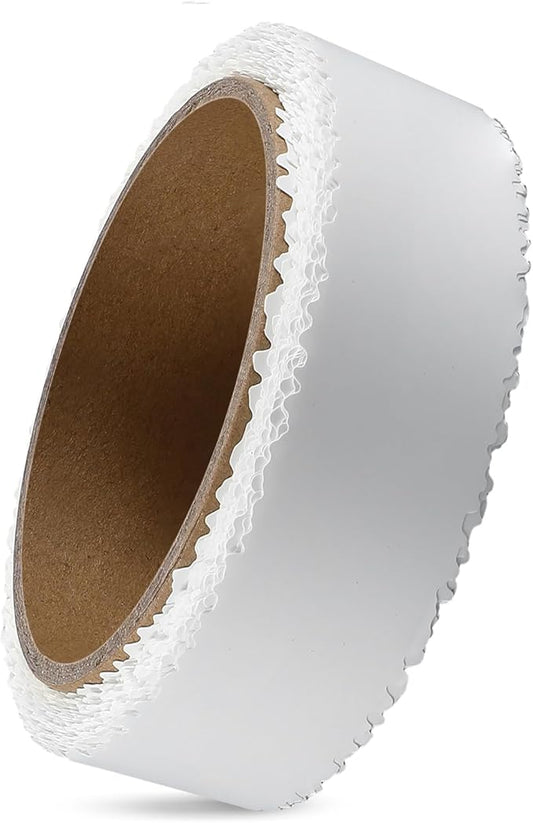 Self Adhesive Crack Repair Tape Drywall Joint Tape Patch Wall Seam Patch Heavy Duty Smooth Roll for Concrete Repair, White(1.25'' X 50')