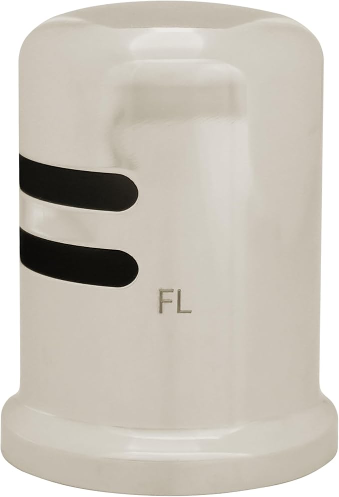 Westbrass A201-1-05 1-3/4" x 2-3/4" Solid Brass Air Gap Cap Only, Skirted, Polished Nickel