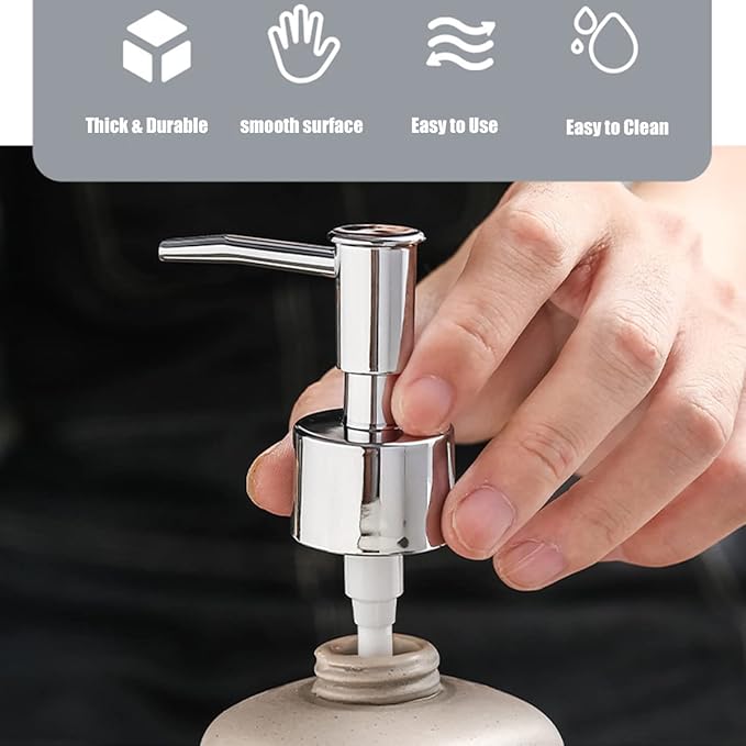 Gold Dispenser Pump for Pump Bottle Resin Mold Soap,Large Jar Bottle Mold Soap and Lotion Replacement Dispenser Pump for Kitchen, Bathroom Home Decor