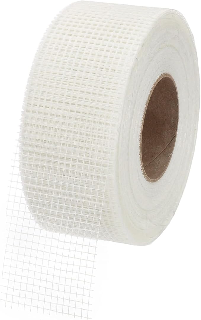 PATIKIL Drywall Repair Mesh Tape, 3 inch x 328 ft Fiberglass Repair Patch Self-Adhesive Dry Wall Joint Tape 6 Mesh Wall Hole Crack and Seam Patch, White