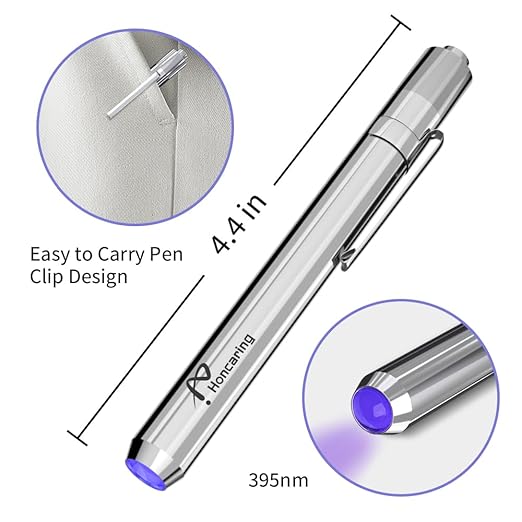 Honcaring UV Resin Kit with Light, 60g/2oz Fast Drying Beginner-Friendly Kit, Bonding & Repairing in Seconds, 30g*2 Clear UV Glue with UV Penlight for Resin, Plastic, Glass, Acrylic