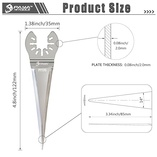 Pneumatic Air Windshield Knife Air Windshield Remover Sealant Cutter Blade for Auto Glass Glue Window Seal Cutter Car Windshield Windscreen Removal Tool (2-Pack)