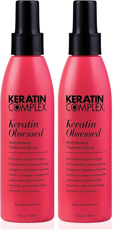 Keratin Complex - Keratin Obsessed Multi-Benefit Treatment Spray - 5 fl oz,(Pack of 2)