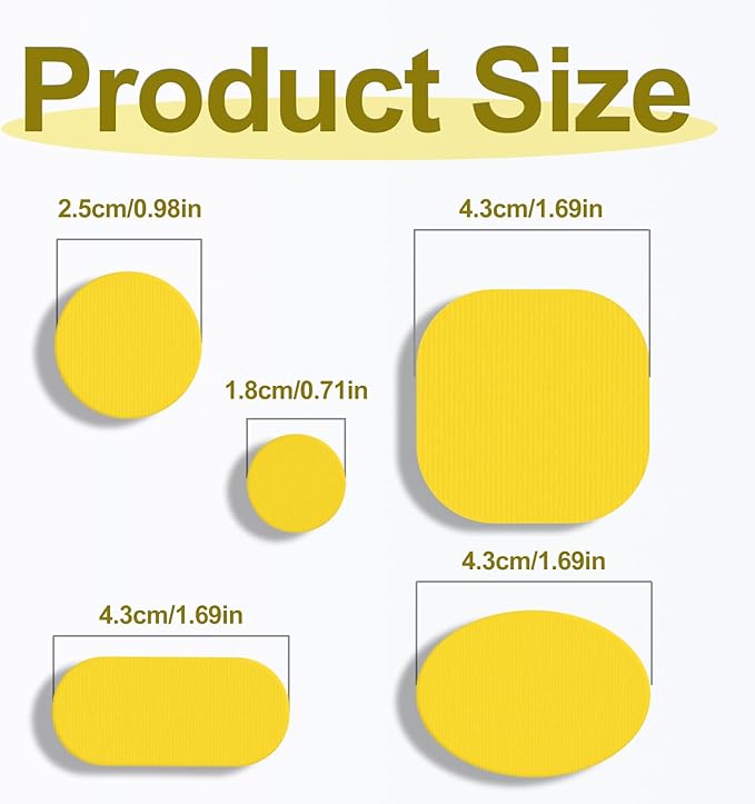 Self-Adhesive Nylon Patches Tent Repair Kit – Outdoor Gear Tenacious Repair Tape, Waterproof Fabric Patches for Clothes, Tent, Down Jacket, Backpack (45pcs, Yellow