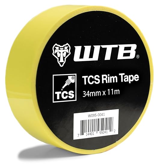 WTB Tubeless Bicycle Rim Tape (34mm x 11m) Easy Tubeless Setup & Airtight Seal - Compatible with All Tubeless Rims | bike-rim-tape