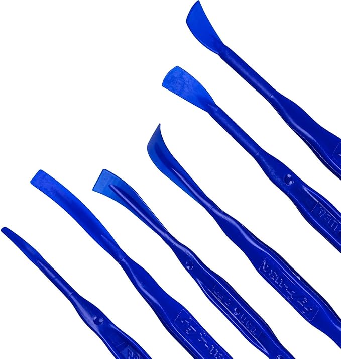 Bojo Tools - 3-Piece Plastic Sealant Smoothing Tool Kit in Pouch - Medium Duty