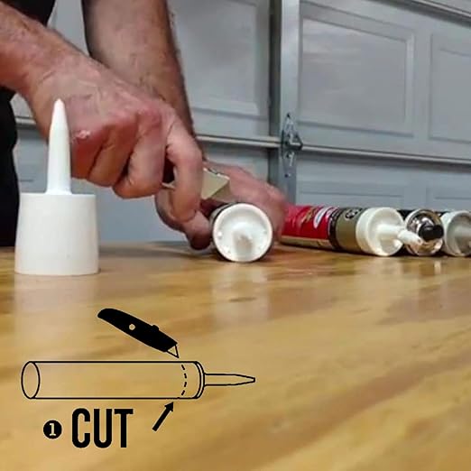 TubeANew XL Large Caulk Tube Saver - Repair and Reuse Dried or Clogged Tubes 5 Pieces for Large Caulk Tubes 28 oz. 900 ml.
