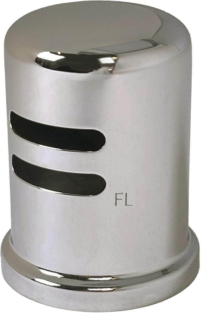 Westbrass D201-1-05 1-3/4" x 2-3/4" Solid Brass Air Gap Cap Only, Skirted, Polished Nickel