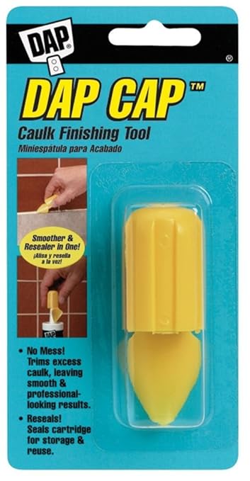 Dap 18570 Dap Cap Caulk Finishing Tool, Yellow - 6 Pack