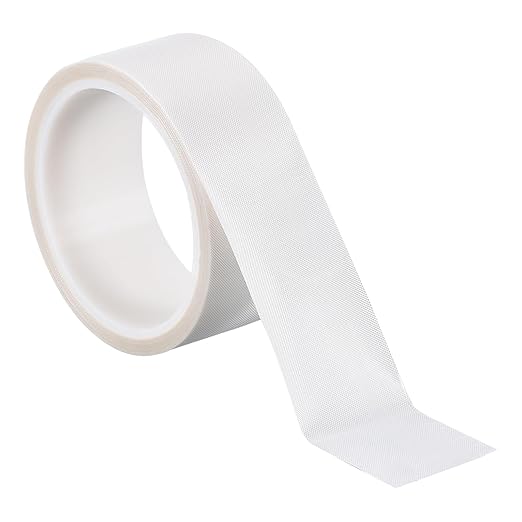 PATIKIL Heat Resistant Tape, 1.8 Inch x 33 Feet High Temperature Tape PTFE Adhesive High Heat Tape Waterproof for Vacuum Sealer Machine Insulation Protection, White, 0.13mm Thick