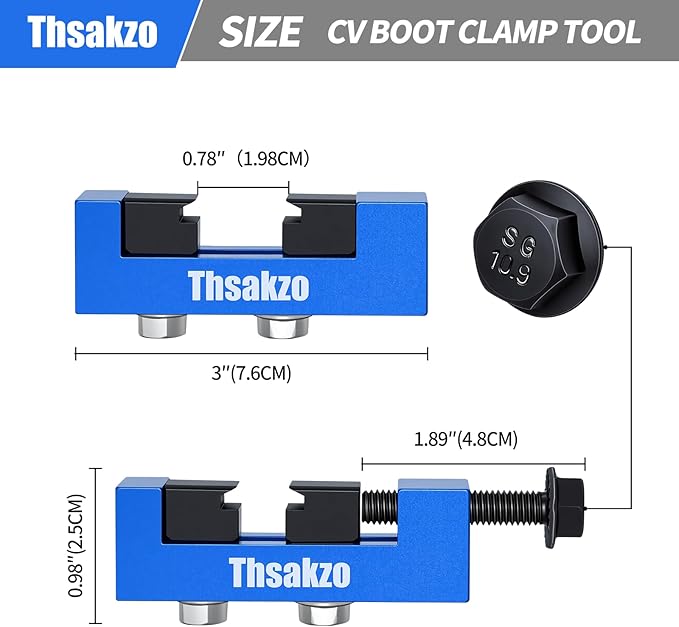 Cv Boot Clamp Tool with 304 Stainless Steel Cv Boot Clamp for CV Axle Dust Boot Removal & Installation, Compatible with Cars, Trucks, ATVs, SUVs for Automotive Maintenance & Repair