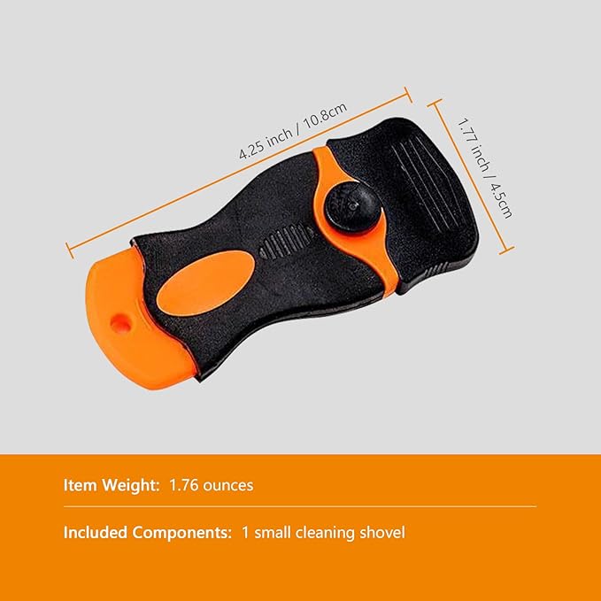 Multi functional cleaning shovel tool, ergonomically designed, suitable for paint scrapers on glass, stickers, tones, stickers, labels, sealants, adhesives
