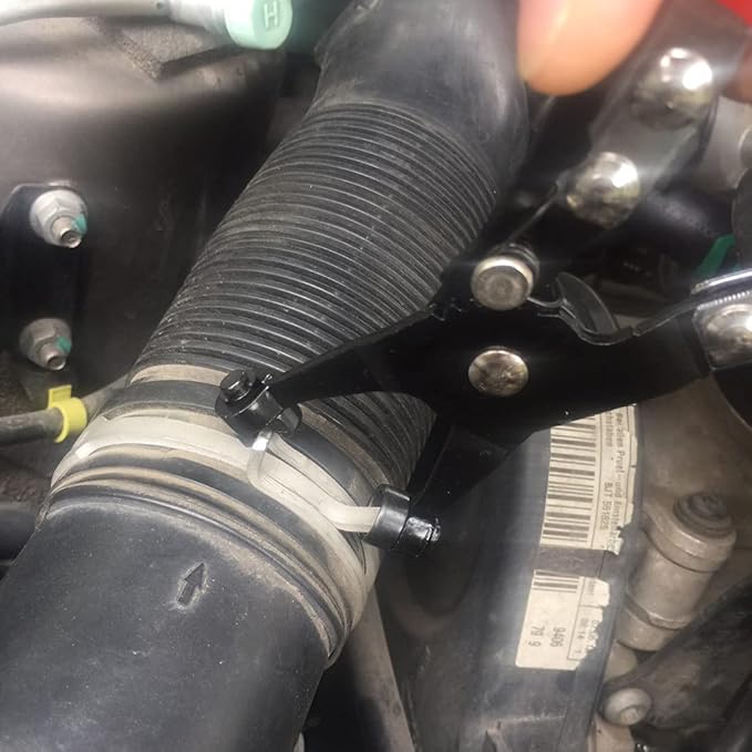 Wide & Flat band Hose Clamp Pliers, Coolant Hose Clips, Works on all Flat Band Style Hose Clamps of Removal and Installation,for Car Fuel Oil Water Pipe Repair Tools (Wide & Flat band Pliers)