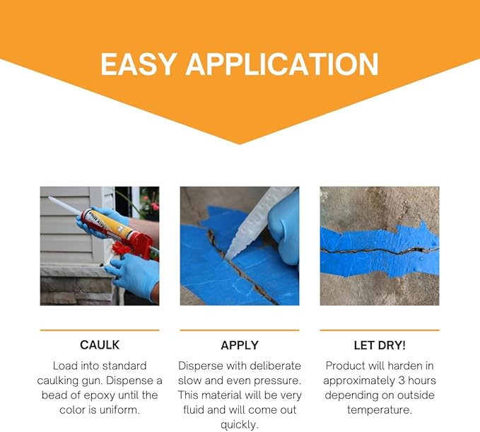 Akona Epoxy Crack Repair - Injectable Crack Filler for Concrete, Brick, Foundational Cracks and Water Leaks, Clear Liquid Epoxy Resin (6 Ounce, 1)
