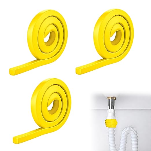 3Pack Moldable Silicone Putty, Non Hardening Waterproof Sealant Compound, Reusable & Pliable Seal Putty for Metal, Glass, Wood, Ceramic, Bathroom, Pipes and Wall Gaps Repair (Yellow)