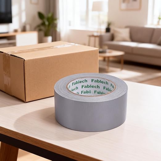 Heavy Duty Duct Tape, 9 Mil Thickness, 2 Inch x 30 Yards, Waterproof Strong Adhesive, Flexible,No Residue, Tear by Hand, Multi-Use for Repairs, DIY, Industrial & Home (Silver)