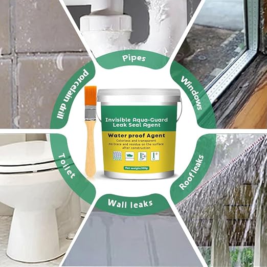 2024 New Invisible Waterproof Agent Set, Upgrade Super Strong Transparent Waterproof Coating Agent, Anti-Leakage Agent Transparent Leakage Protection Glue Repairing Leak Waterproof Adhesive (1)
