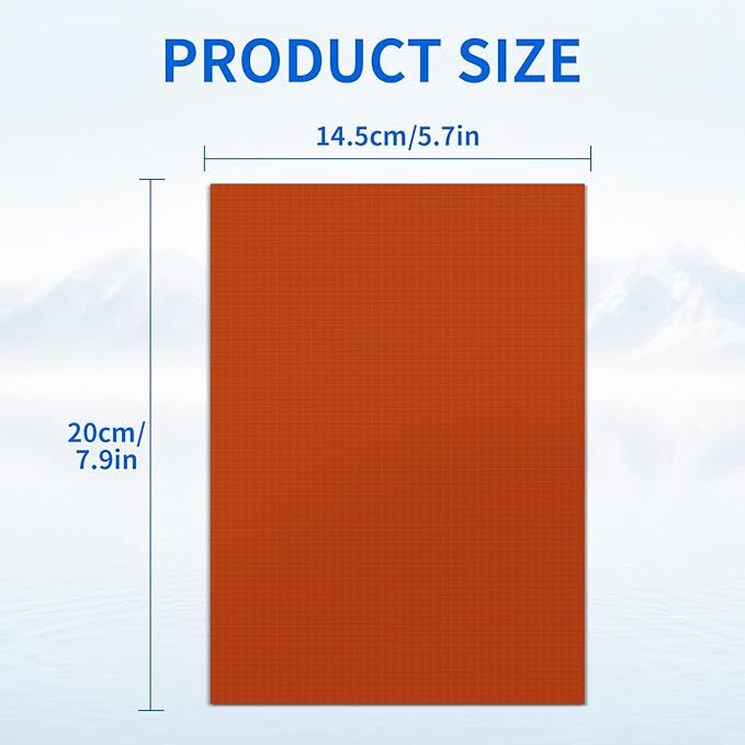 Waterproof Self-Adhesive Nylon Fabric Repair Tape - Tent Repair Kit,4pcs Fabric Patches for Jacket, Clothes, Puffer Down Jacket,Sleeping Bag, Outdoor Gear Tenacious Repairs Tape, Orange