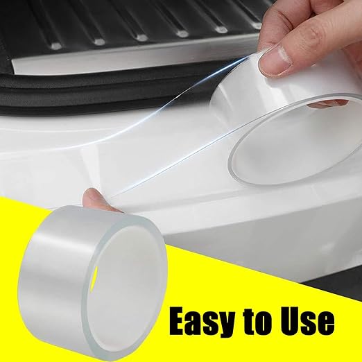 LiXiongBao Clear Caulk Strip, 2 Inch x 16.4 Feet Self Adhesive Caulk Tape Caulking Sealing Tape for Kitchen Countertop Sink Bathtub Bathroom Shower Toilet and Floor Wall Edge Protector