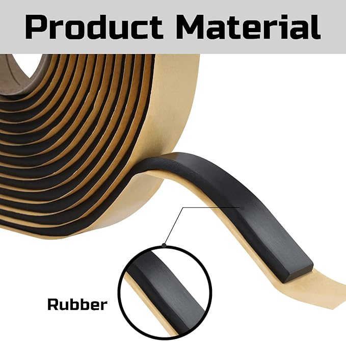 Lichamp Butyl Tape RV Butyl Sealant Tape, 3/4" Wide 1/4" Thick 20' Length, Black